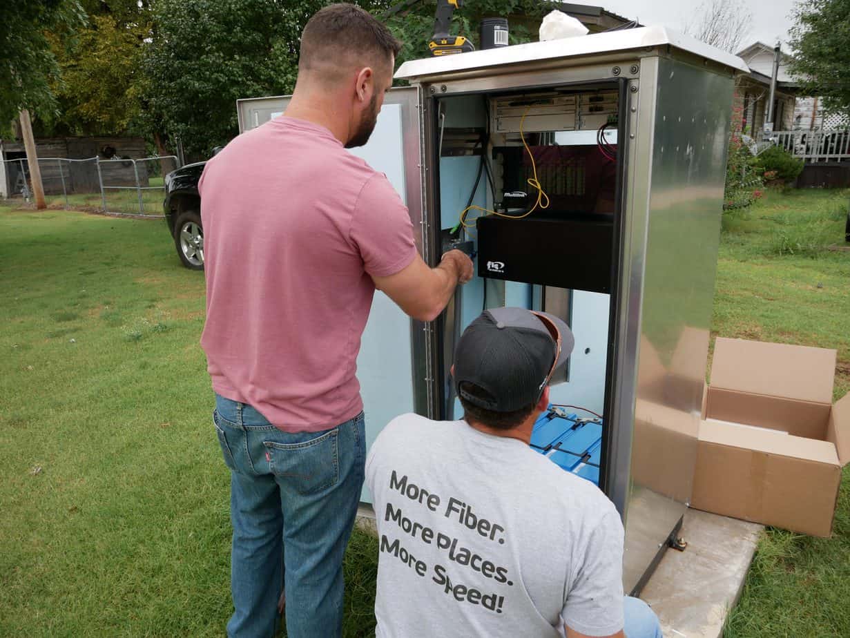 Construction in Fort Cobb Building a better network for the future